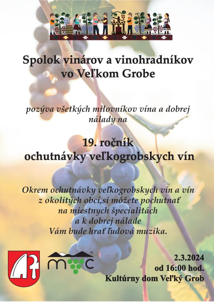 ochutnávka vín plagát