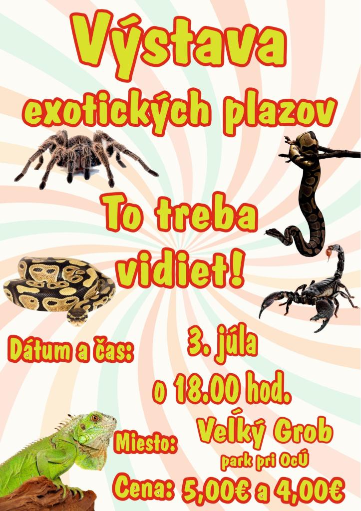 Plagát výstava plazov