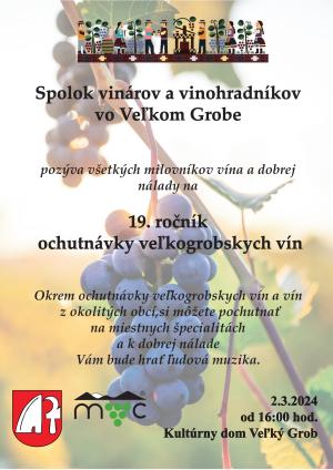 ochutnávka vín plagát